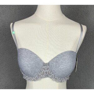 SO Juniors'  Bra Soft Lift Convertible Underwire ZG74B481R Gray  36B  NWT's.
